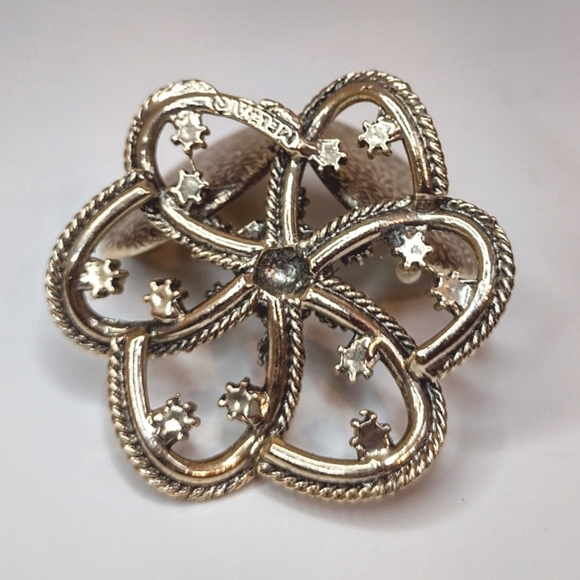 Melba Vintage Jeweled Miniature Double Picture Frame - Picture 5 of 10